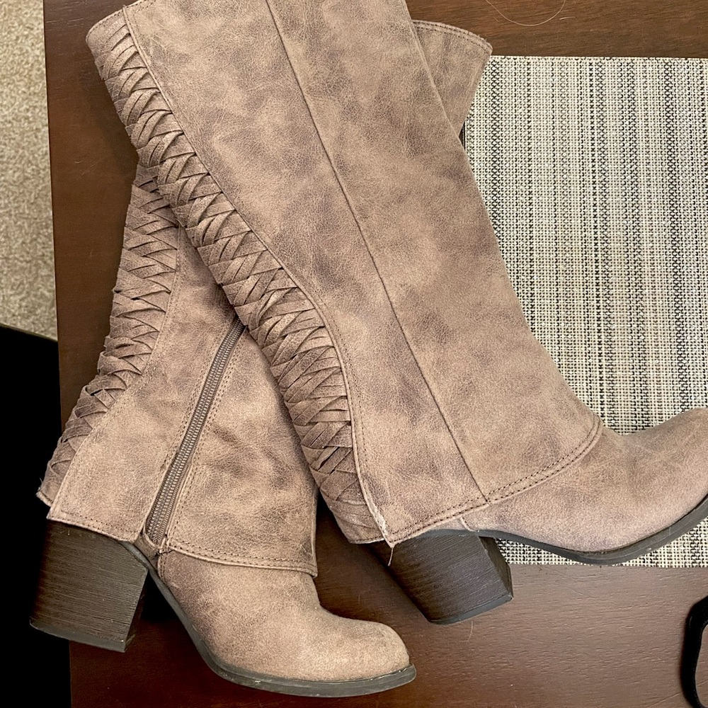 Like New Fergalicious by Fergie Faux Suede Tall Boots